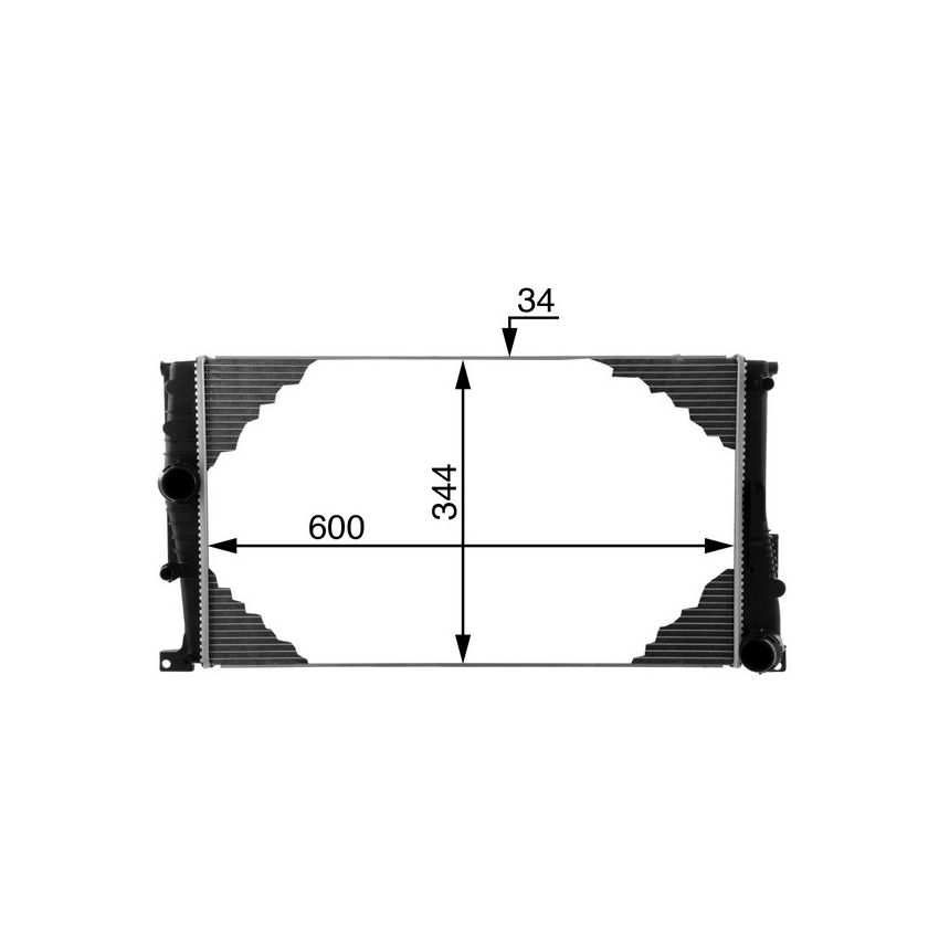 BEHR CR 1722 000P Radiator