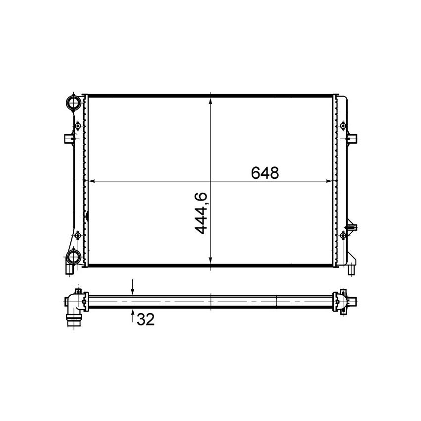 BEHR CR 1766 000S Radiator