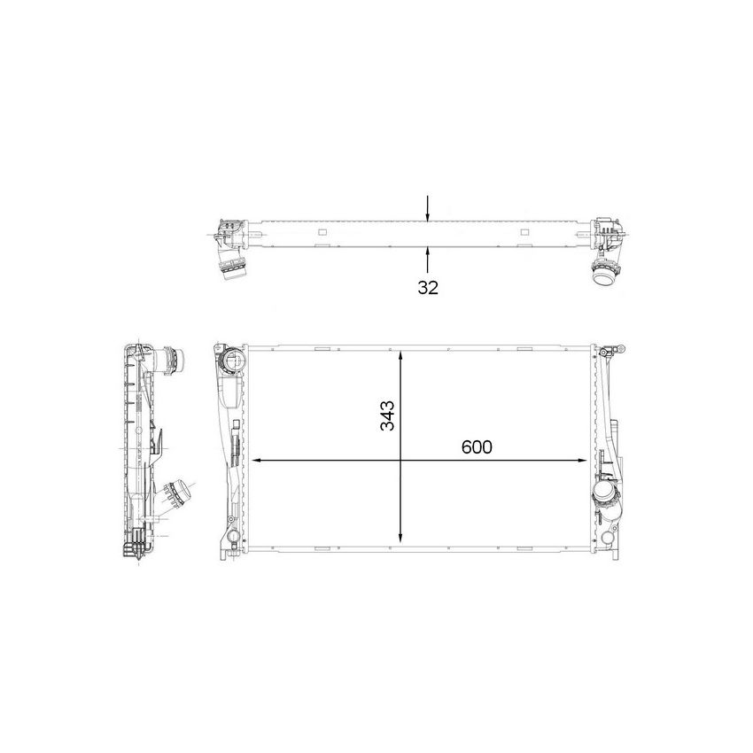 BEHR CR 1923 000P Radiator