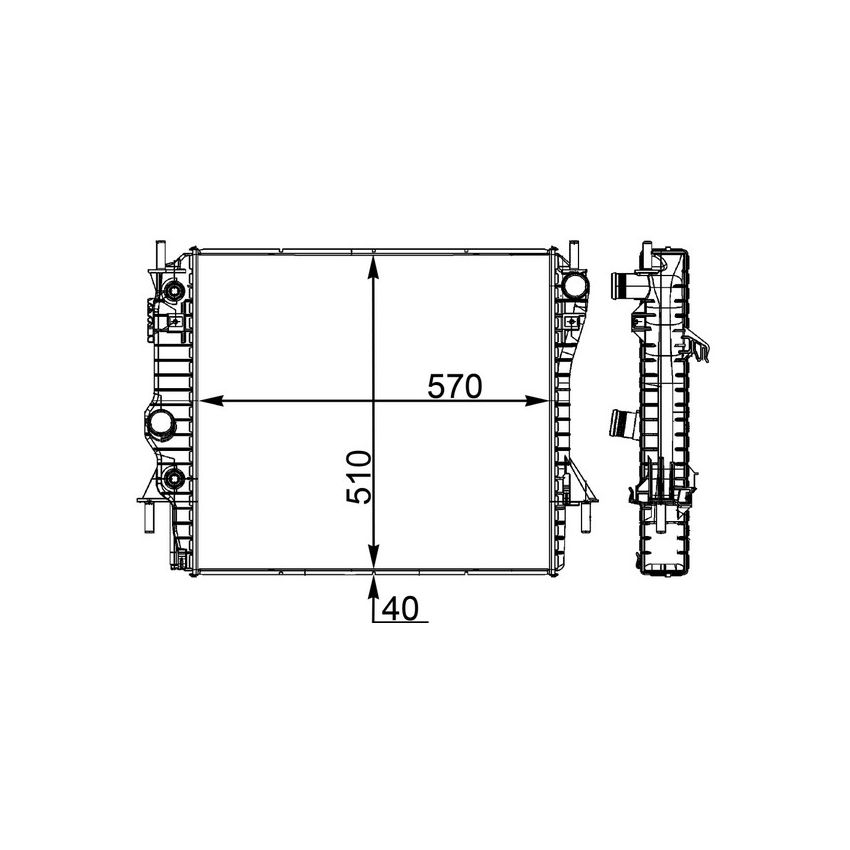 BEHR CR 1965 000P Radiator