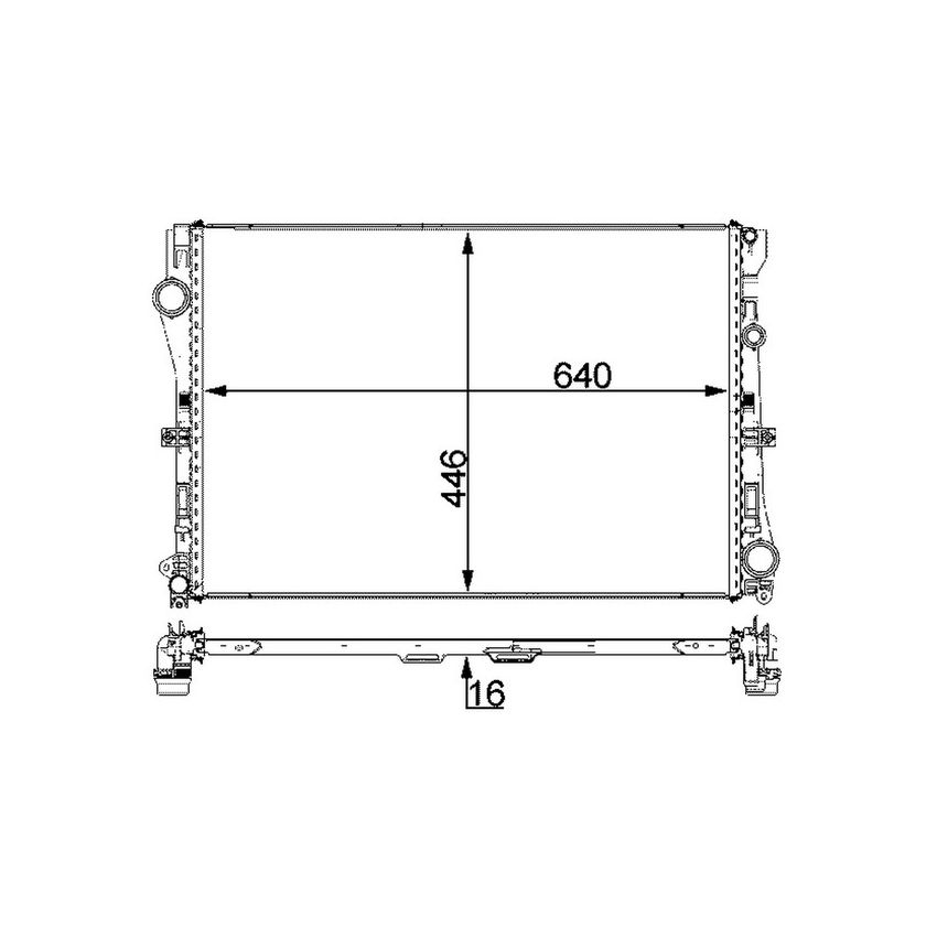 BEHR CR 2100 000P Radiator