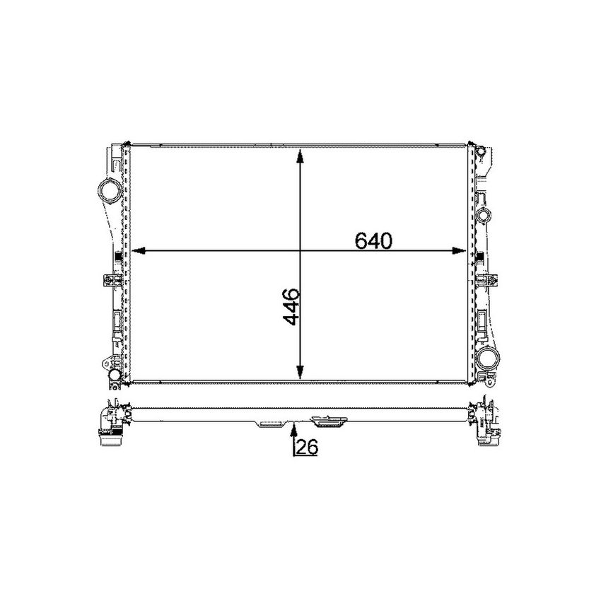 BEHR CR 2101 000P Radiator