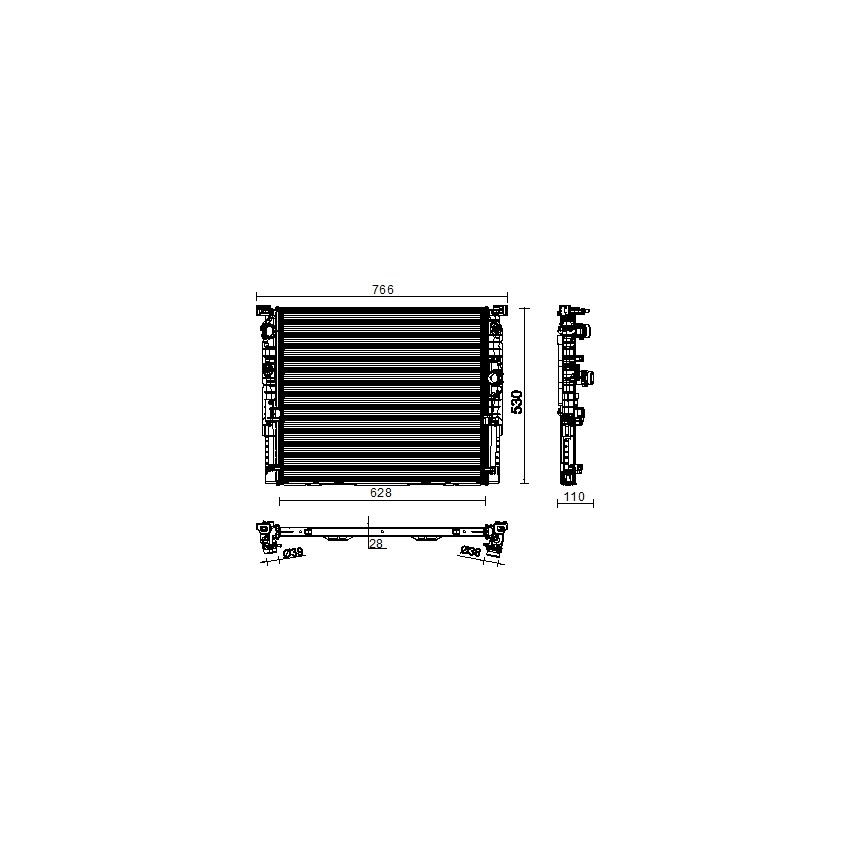BEHR CR 2215 000P Radiator