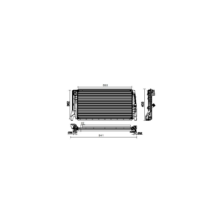 BEHR CR 2316 000P Radiator