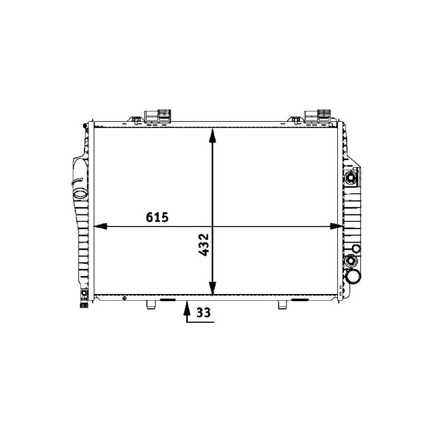 BEHR CR 307 000P Radiator