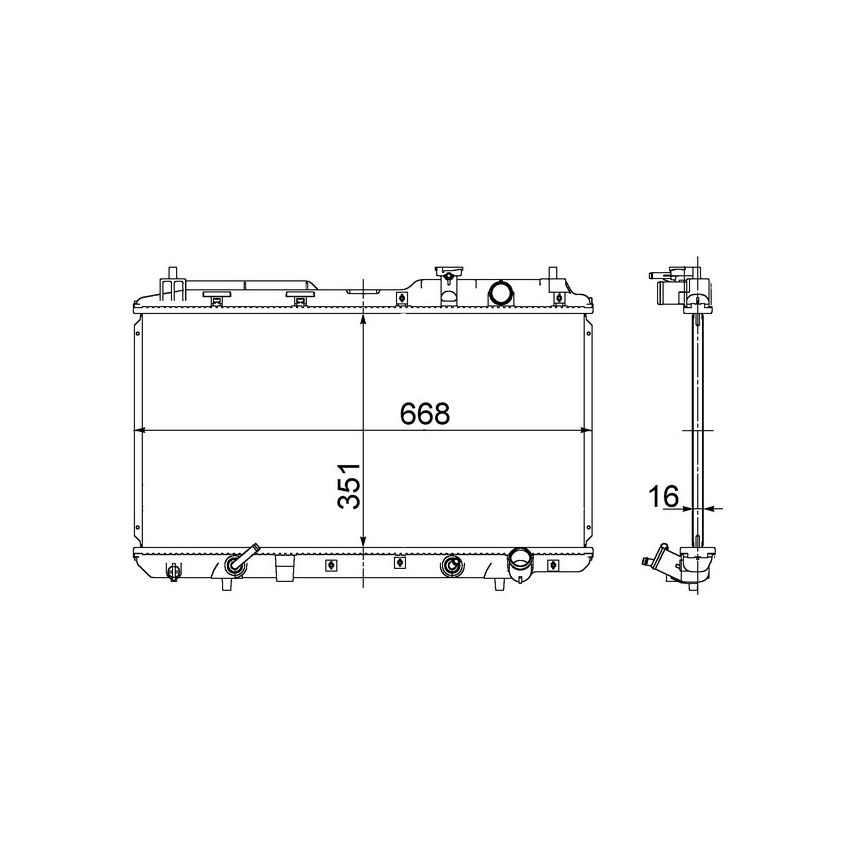 BEHR CR 740 000S Radiator