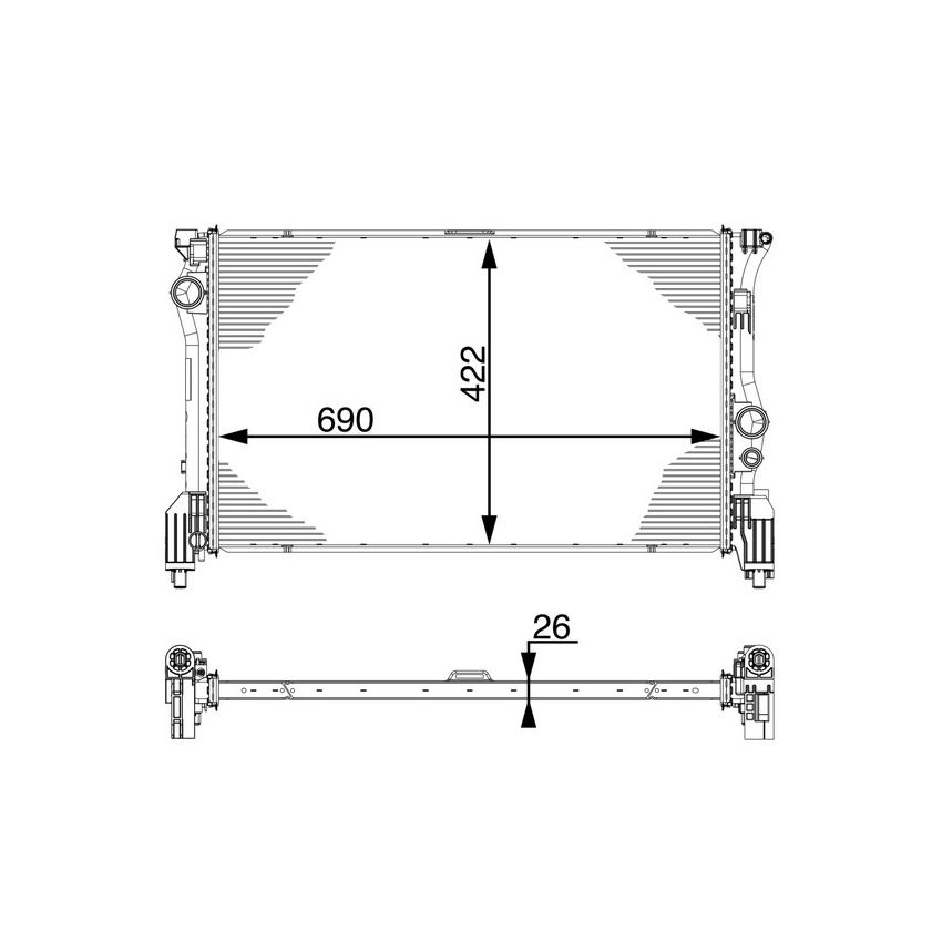 BEHR CR 931 000P Radiator
