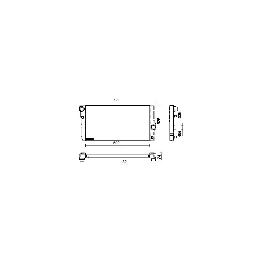 BEHR CR 955 000P Radiator