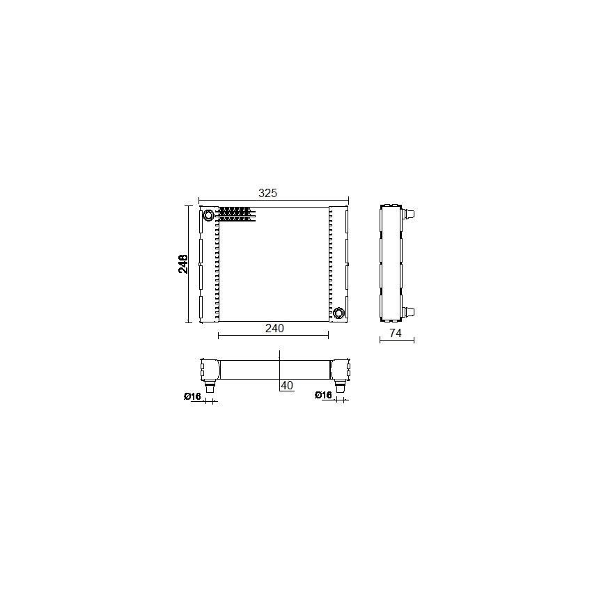 BEHR CR 958 000P Radiator