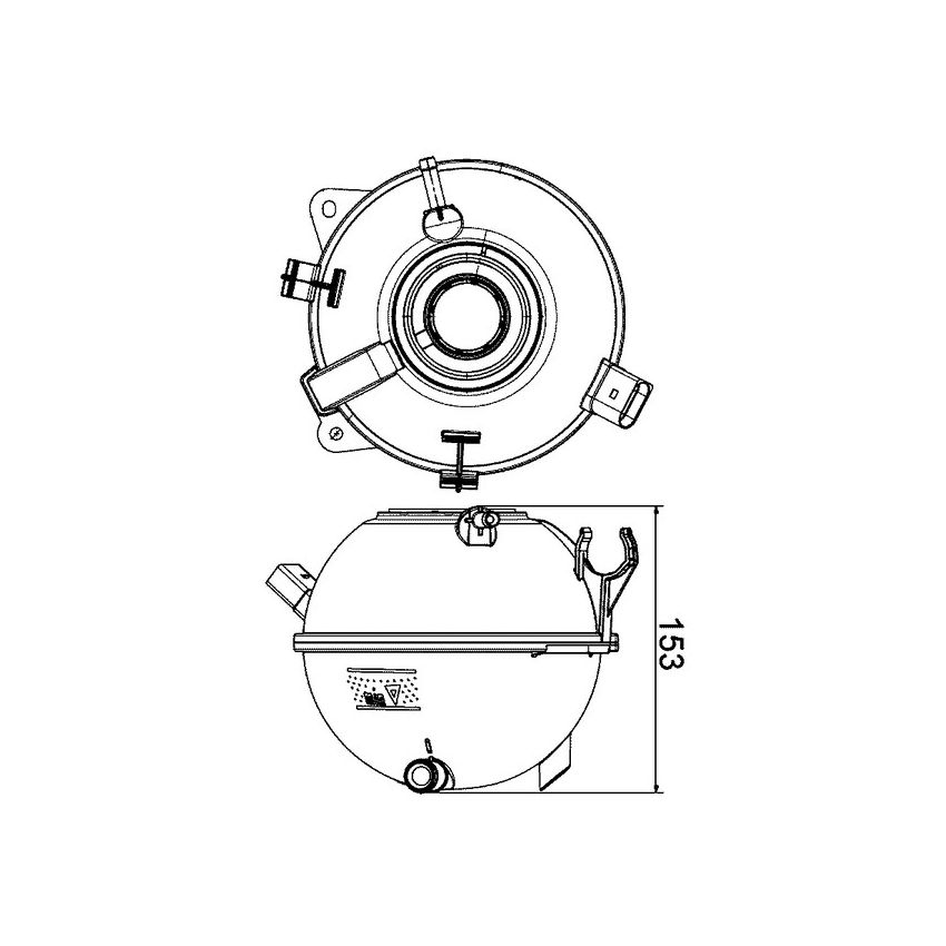 BEHR CRT 19 000S Engine Coolant Reservoir
