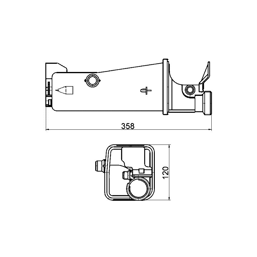 BEHR CRT 2 000S Engine Coolant Reservoir