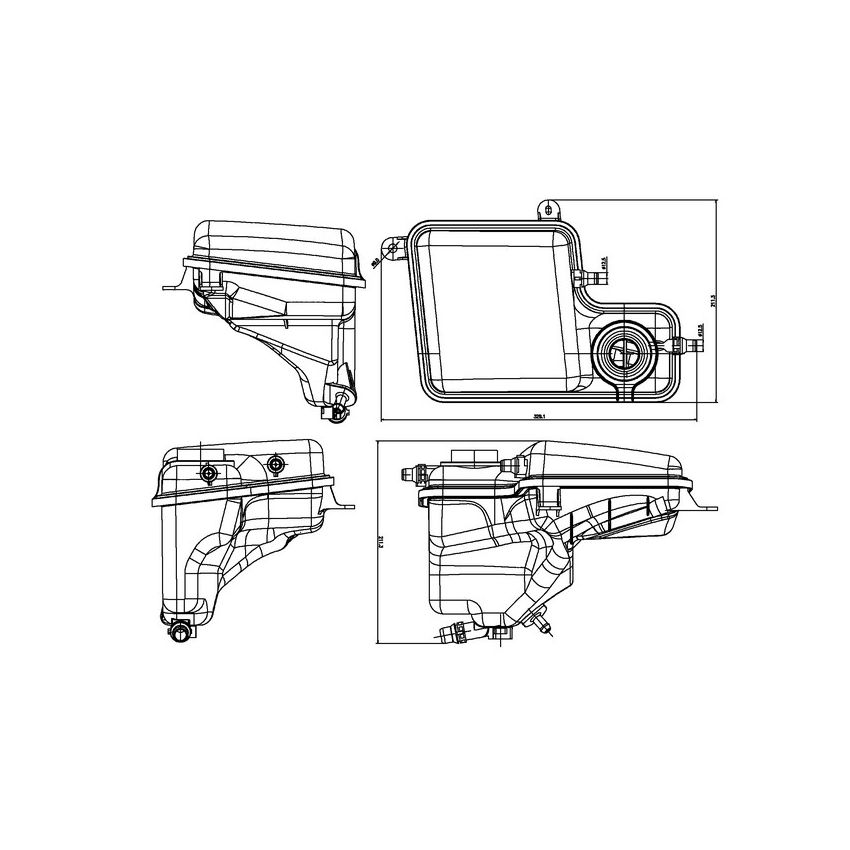 BEHR CRT 203 000S Engine Coolant Reservoir