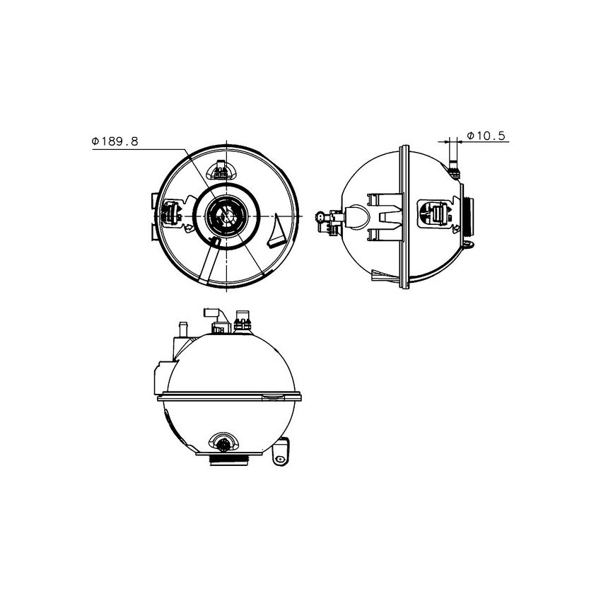 BEHR CRT 223 000S Engine Coolant Reservoir