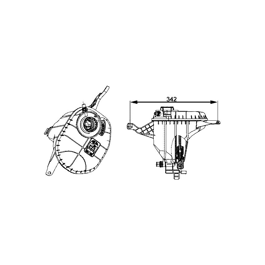 BEHR CRT 29 001S Engine Coolant Reservoir