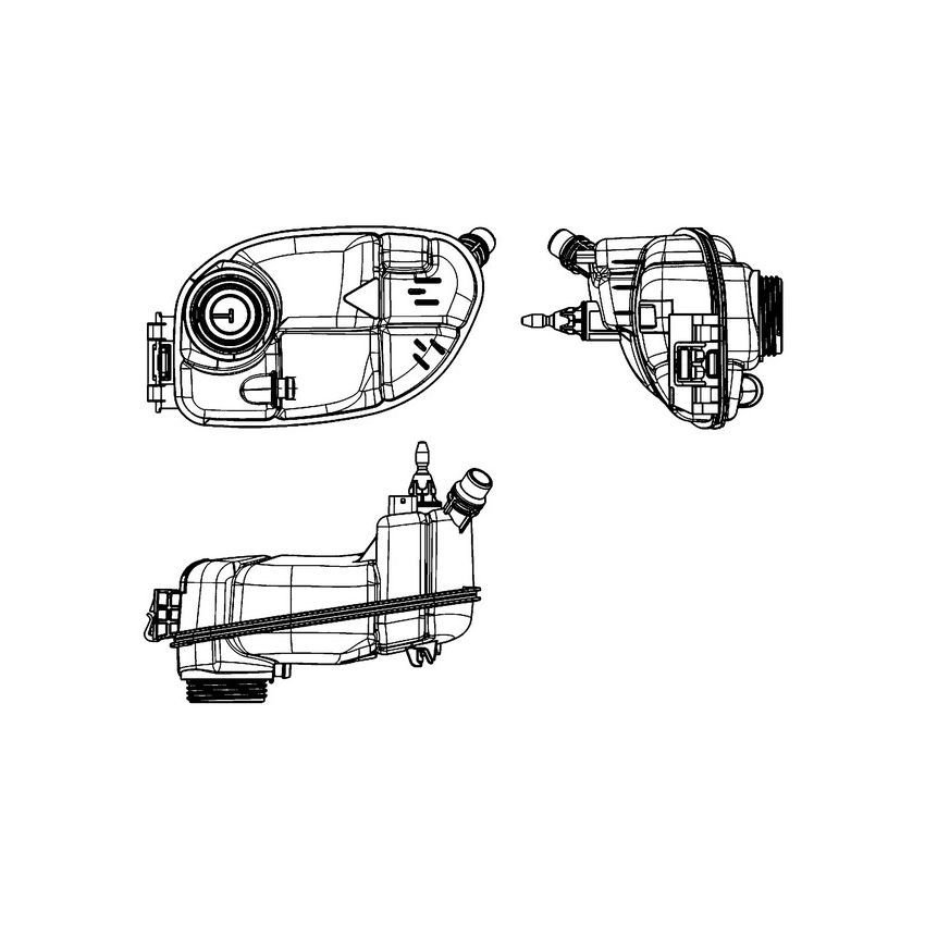 BEHR CRT 65 000S Engine Coolant Reservoir