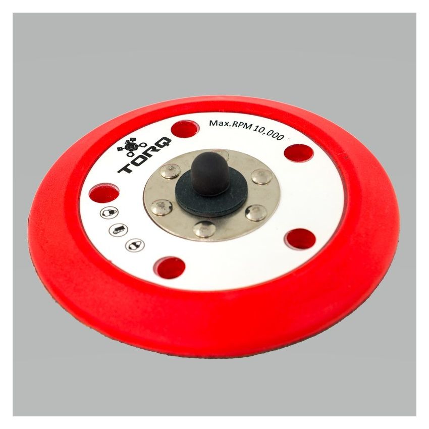 Chemical Guys TORQ R5 Dual-Action Red Backing Plate w/Hyper Flex Technology - 6in