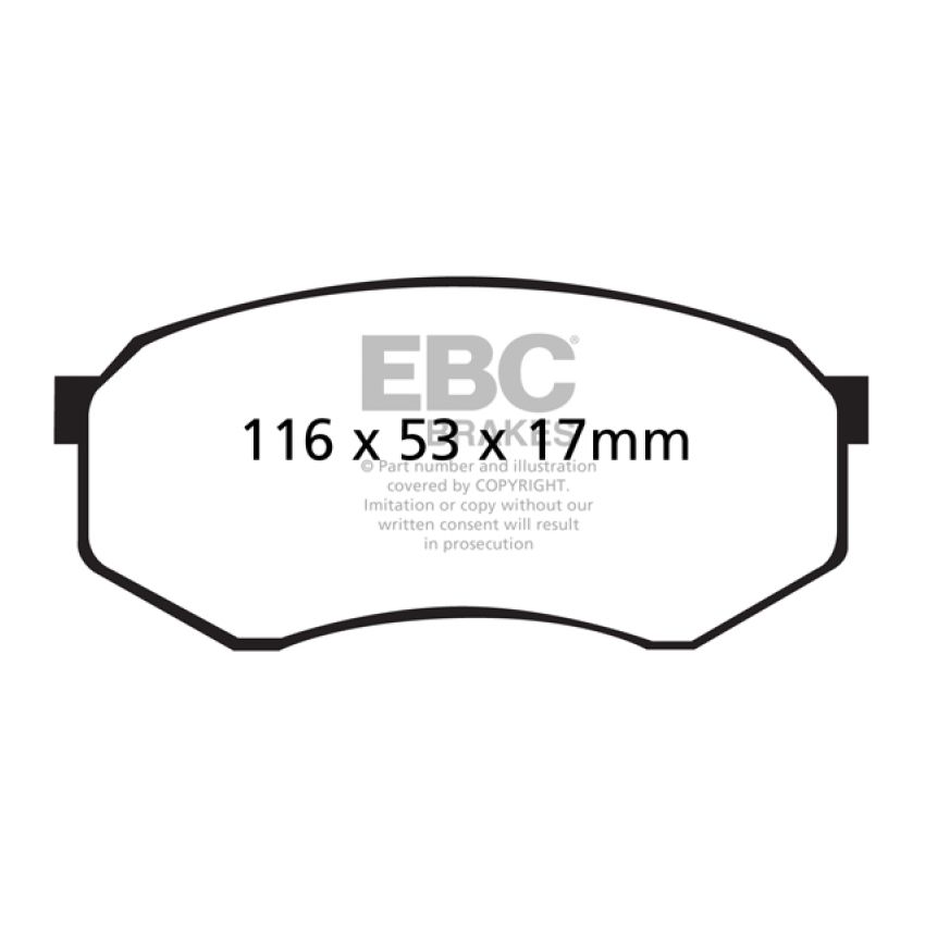 EBC DP61317 92-93 Toyota Pick-Up Extra Cab Greenstuff Front Brake Pads