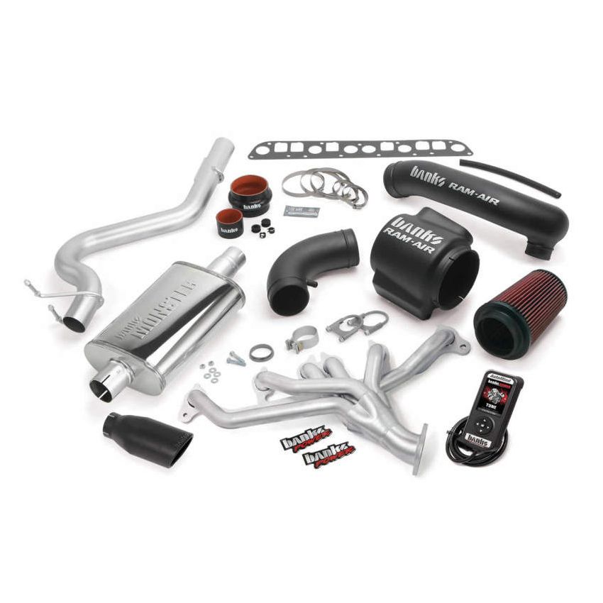 Banks Power 04-06 Jeep 4.0L Wrangler PowerPack System - SS Single Exhaust w/ Black Tip