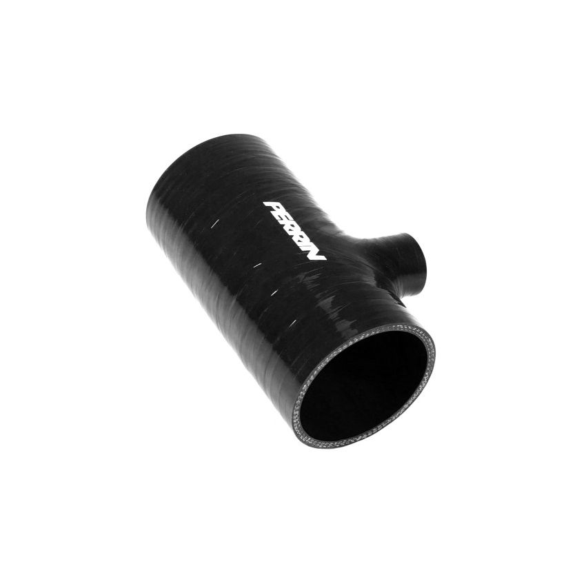 Perrin 2022+ Subaru WRX Black 3in Turbo Inlet Hose w/ Nozzle (Short)