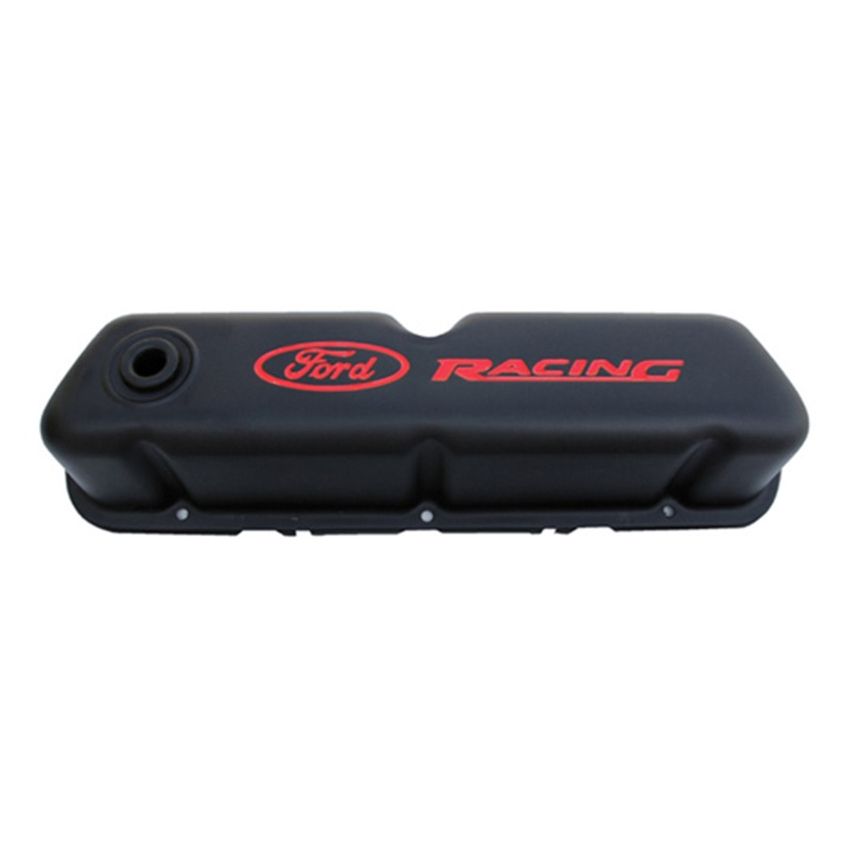 FORD FRD302-072 Black Steel Valve Cover Set w/Ford Racing Logo
