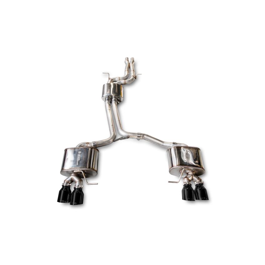 AWE Tuning 3015-43056 Audi 8R SQ5 Touring Edition Exhaust - Quad Outlet Diamond Black Tips