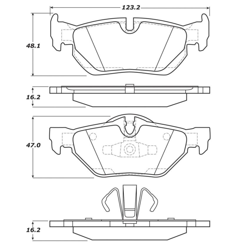 Stoptech 308.12670 Street Touring Brake Pads