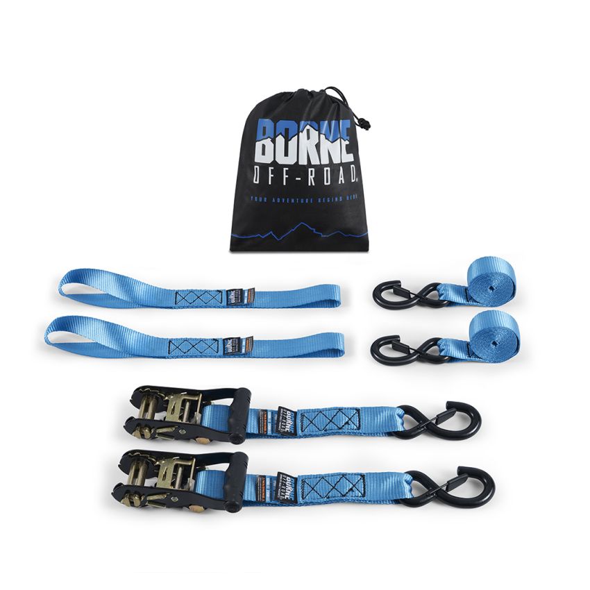 Borne Off-Road BNRTC-TDHD-2BL Ratchet Tie-Down