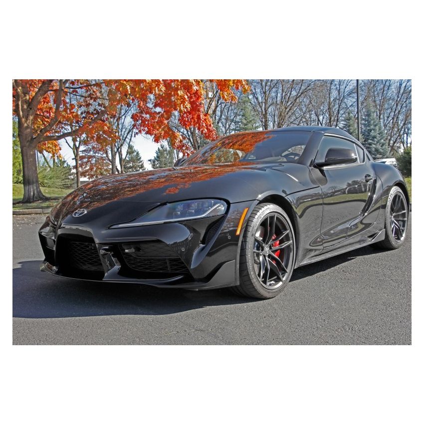 Perrin 2020 Toyota Supra Tow Hook Kit (Front) - Black