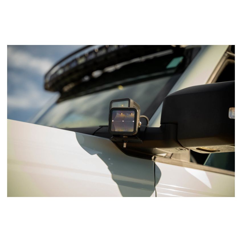 DV8 Offroad LBBR-08 2021 Ford Bronco A Pillar Dual Light Pod Drop Mounts