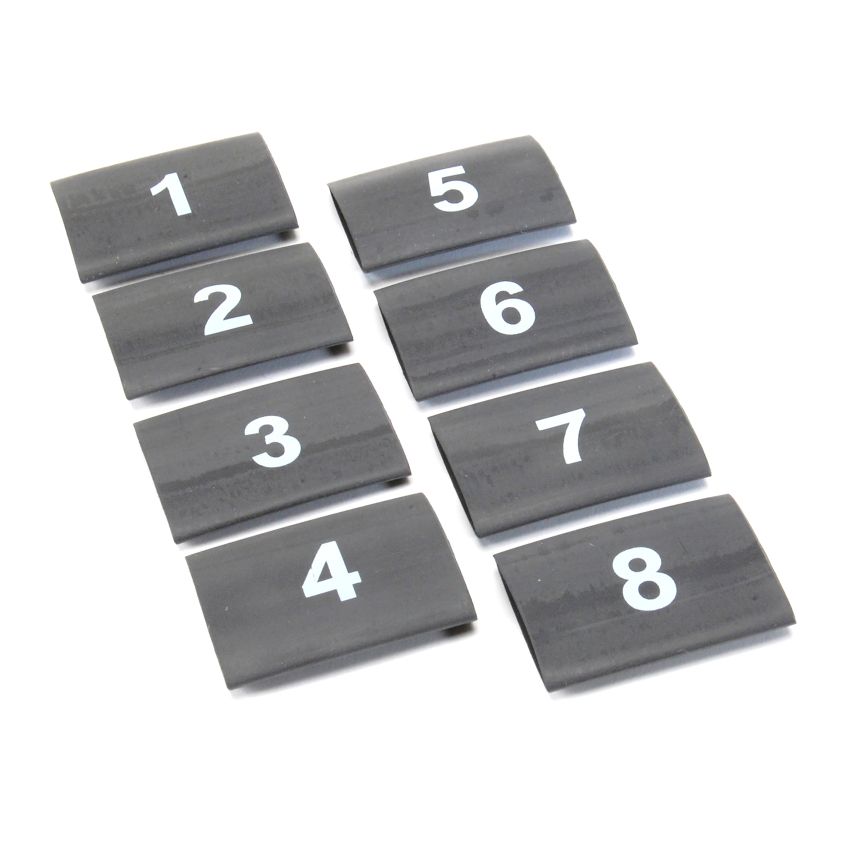 Design Engineering 10849 Numbered Wire Marker Shrink Tube Kit 18mm 8pk