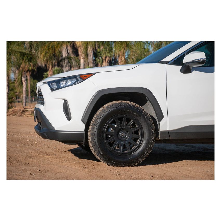 ICON Ricochet 17x8 5x4.5 38mm Offset 6in BS Satin Black Wheel