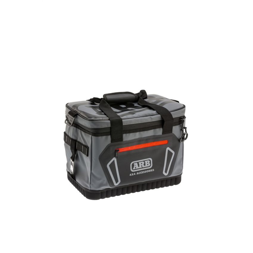 ARB Cooler Bag Charcoal w/ Red Highlights 15in L x 11in W x 9in H Holds 22 Cans