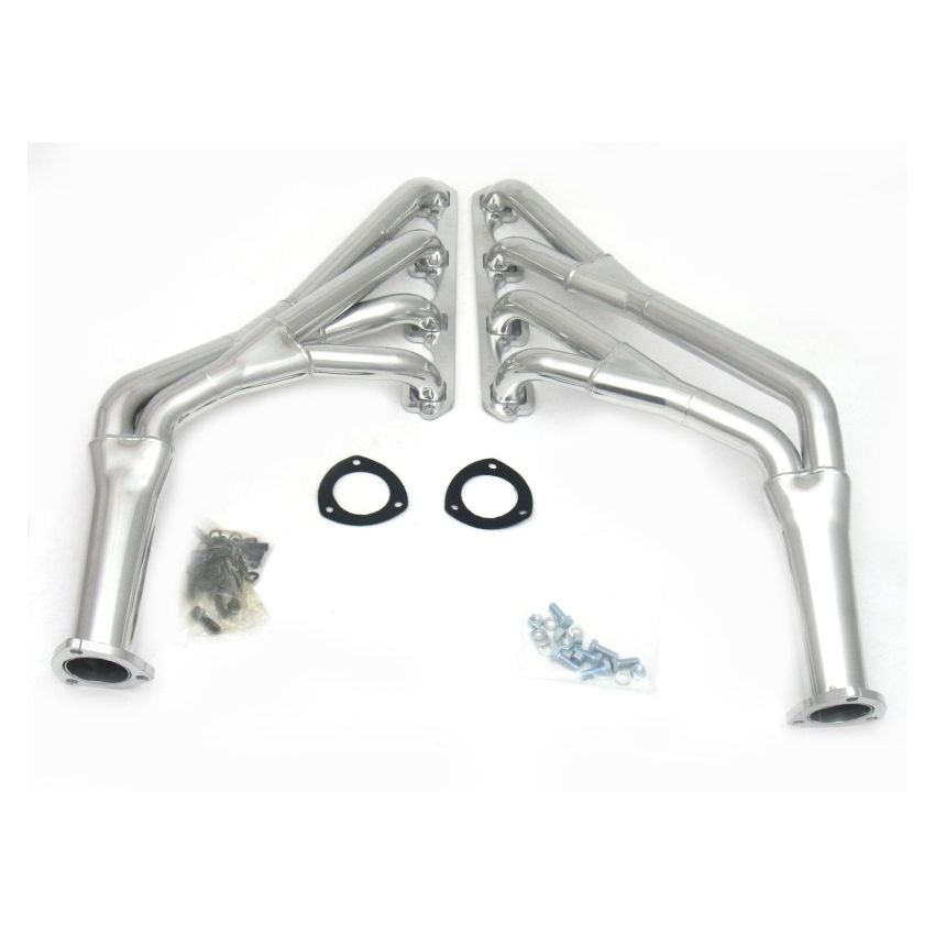 JBA 65-70 Ford Mustang 260-302 SBF 1-1/2in-1-3/4in Primary Silver Ctd Tri Y Header