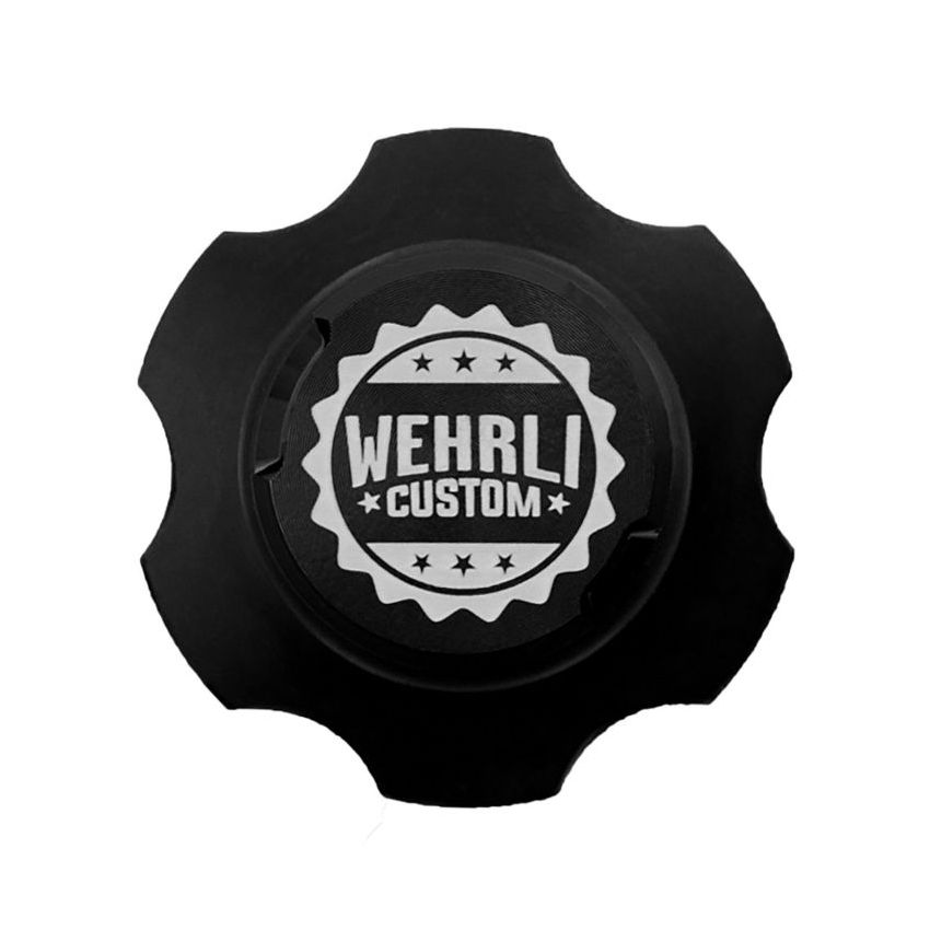 Wehrli 01+ GM Duramax LB7/LLY/LBZ/LMM/LML/L5P Billet Oil Fill Cap - Black Anodized