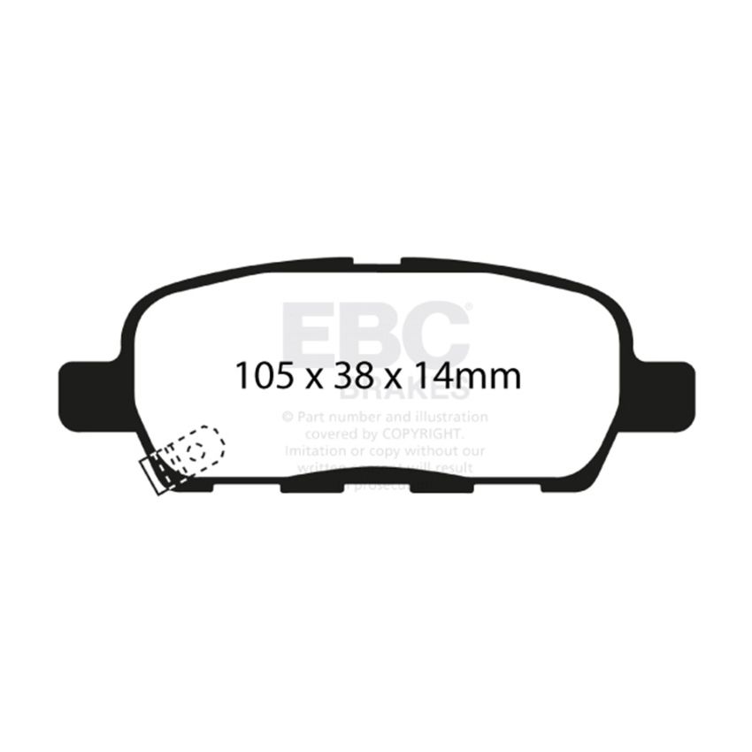 EBC 03-05 Infiniti FX35 3.5 Ultimax2 Rear Brake Pads