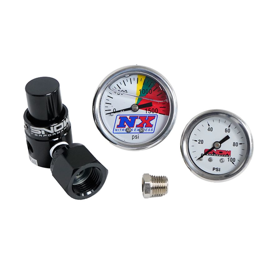Snow Performance SNO-353G Billet Fixed CO2 Regulator (100PSI) with Gauges