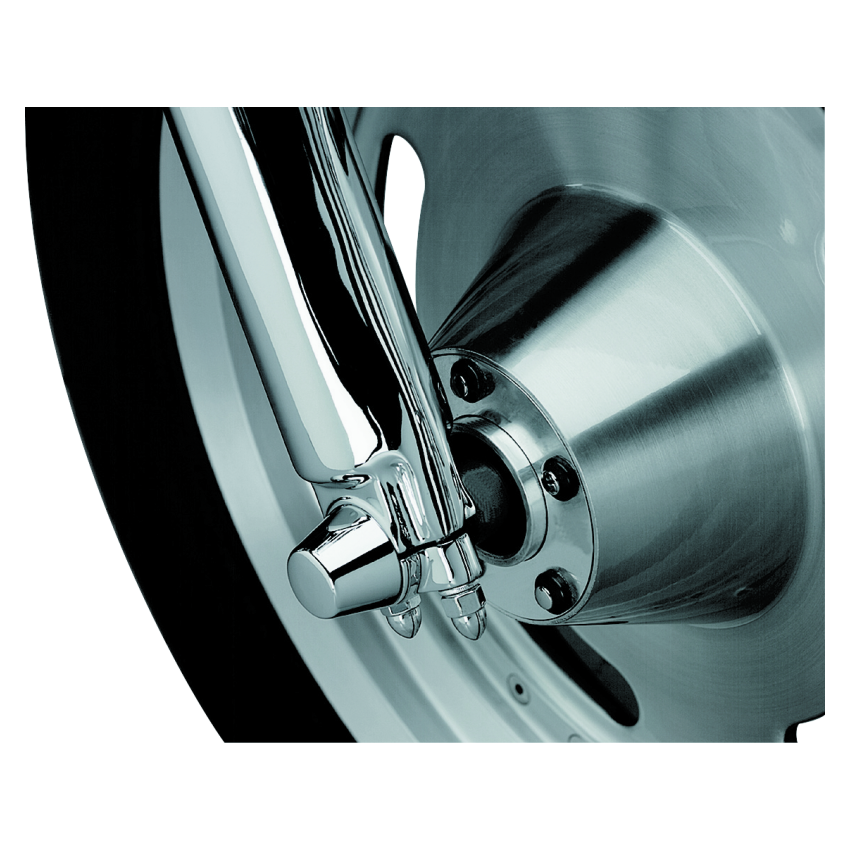 Kuryakyn 1214 Front Axle Nut Caps Chrome