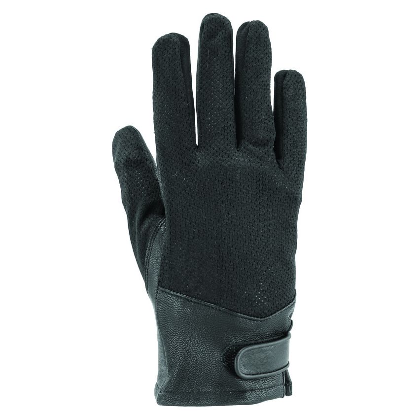 Kuryakyn 094514 Leather By River Road Pecos Leather Mesh Gloves Black Womens - XL