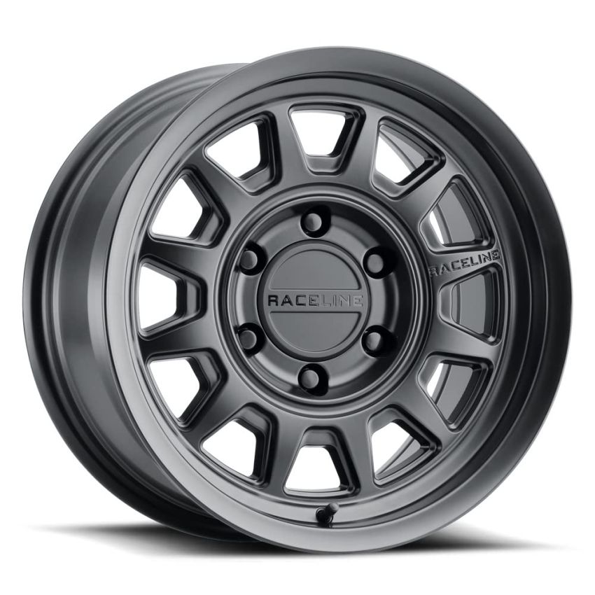 Raceline 952B Aero 17x8.5in / 6x135 BP / 0mm Offset / 87.1mm Bore - Satin Black Wheel