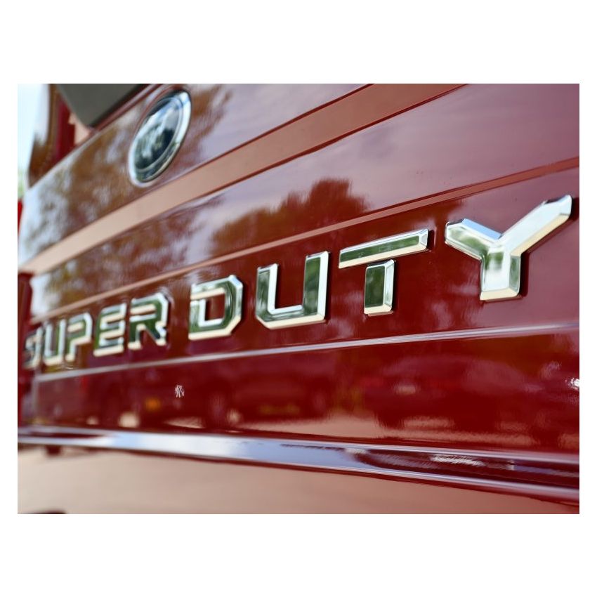 Putco 55557FD 20-23 Ford SuperDuty Stainless Steel Tailgate Lettering Kit