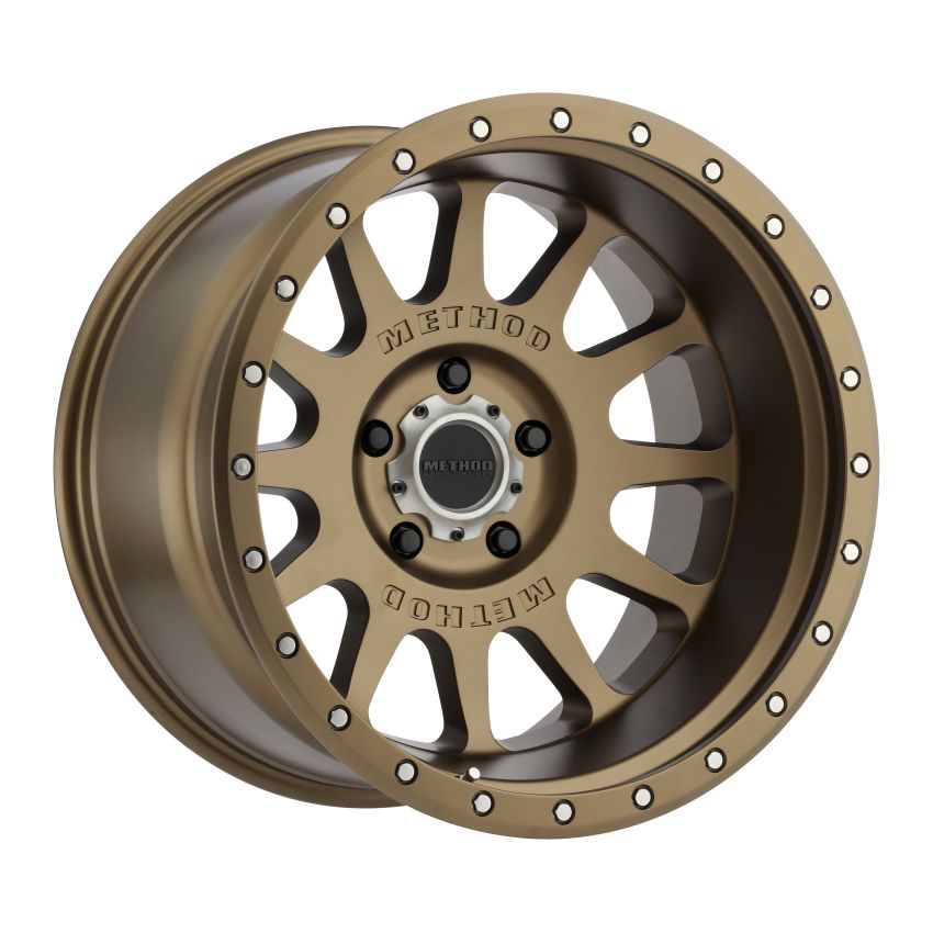 Method Wheels MR60521050924N Method MR605 NV 20x10 -24mm Offset 5x5 71.5mm CB Method Bronze Wheel