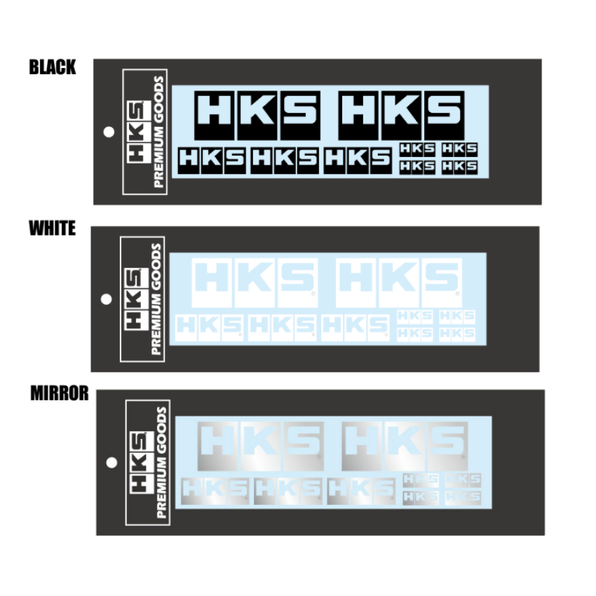 HKS 51003-AK146 LOGO Sticker a la carte BLACK