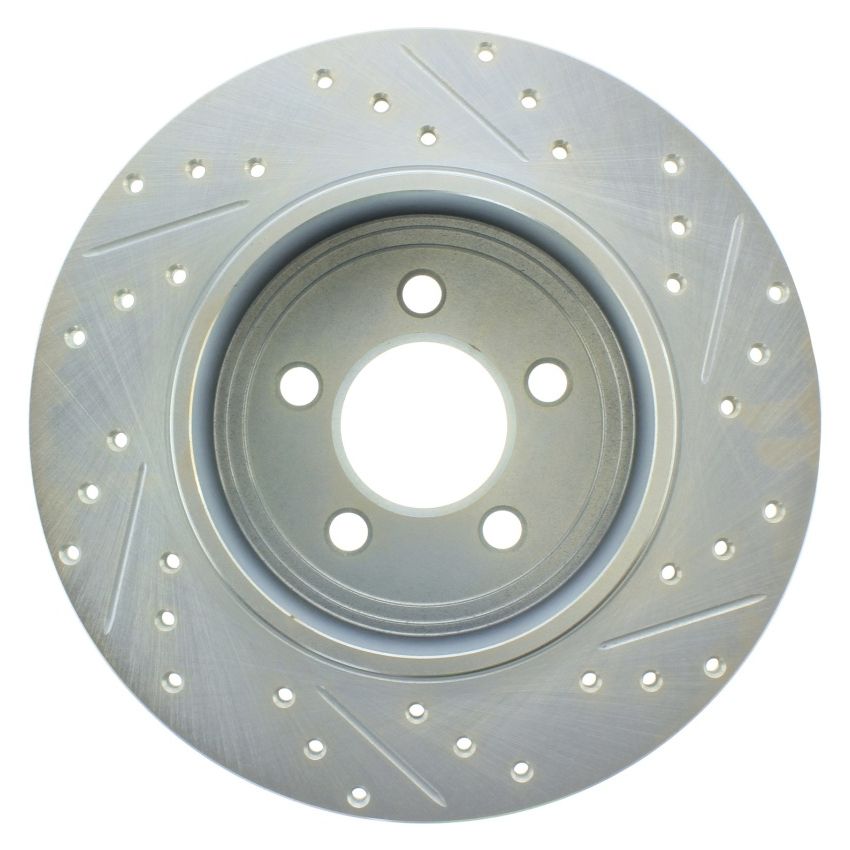 StopTech Select Sport 06-15 Dodge Charger/ 05-15 Chrysler 300 Slotted/Drilled Right Rear Brake Rotor