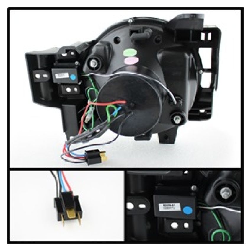 SPYDER 5075314 Projector Headlights - 3D DRL LED - Black