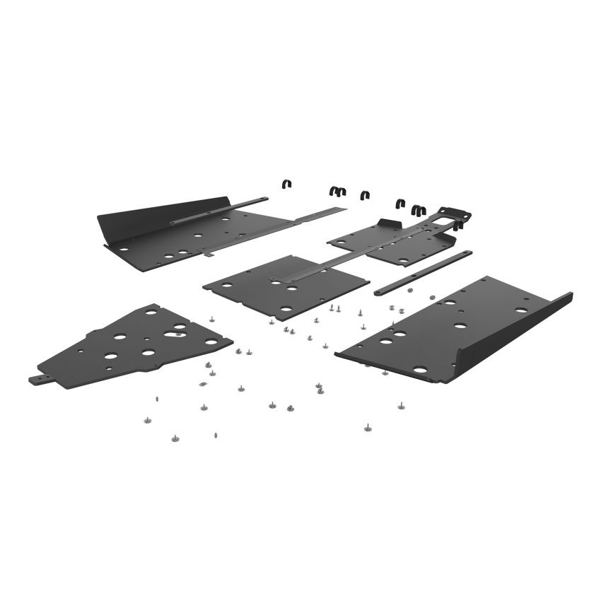 Seizmik 76-10164 KIT 16-21 Polaris General 1000/ XP UHMW Skid Plate w/Rock Slider Kit - Black