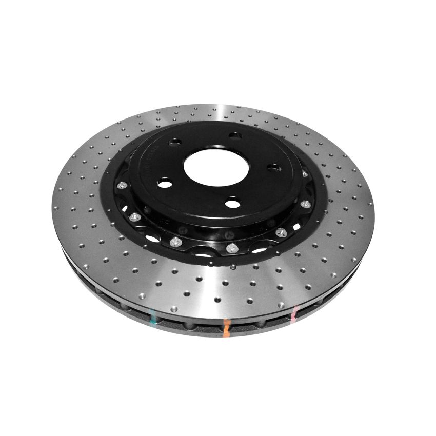 DBA 52532BLKXD 06-10 Jeep Grand Cherokee SRT8 Front 5000 Series Cross Drilled Rotor w/Black Hat