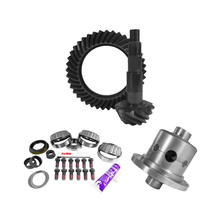 Yukon Gear & Axle YGK2110 Yukon 11.5in AAM 4.11 Rear Ring & Pinion Install Kit Positraction 4.125in OD Pinion Bearing