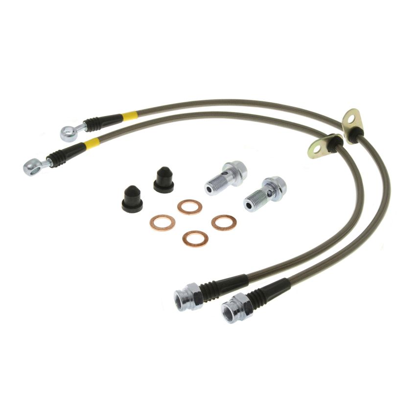 StopTech 00-04 Ferrari F360/04-05 F360 Stradale/96-02 Maranello Front Stainless Steel Brake Line Kit