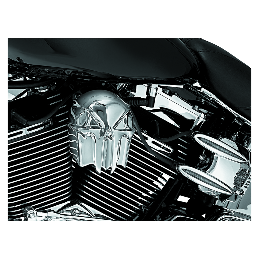 Kuryakyn 7718 Skull Horn Cover Chrome
