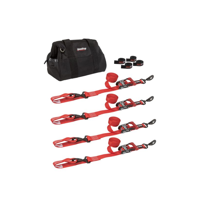 SpeedStrap 1 1/2In UTV Tie-Down Kit - Red